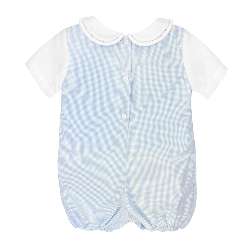 Boy’s Romper with Side Tabs & Matching Hat