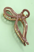 JUMBO CELLULOSE CASTING BOW HAIR CLAW CLIPS | 40H759